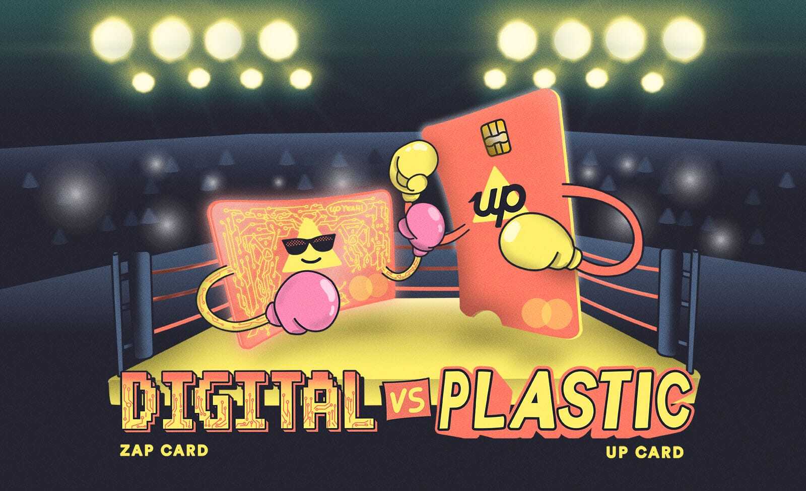 Digital vs Plastic: Up card