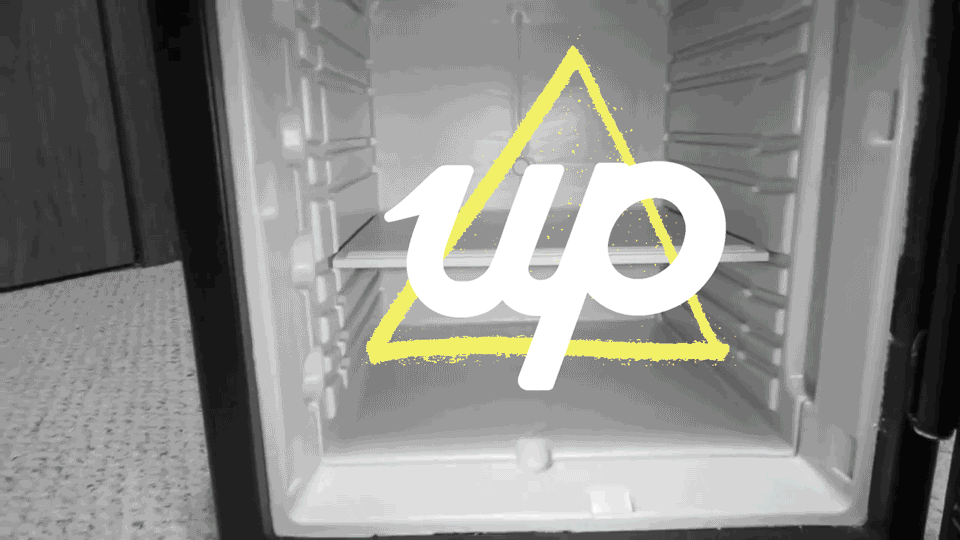 Locking up the Up logo in a safe.