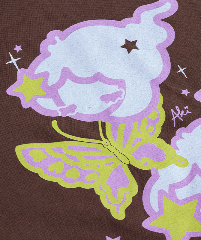 Aki Yaguchi T-shirt being screen-printed at Heavypress