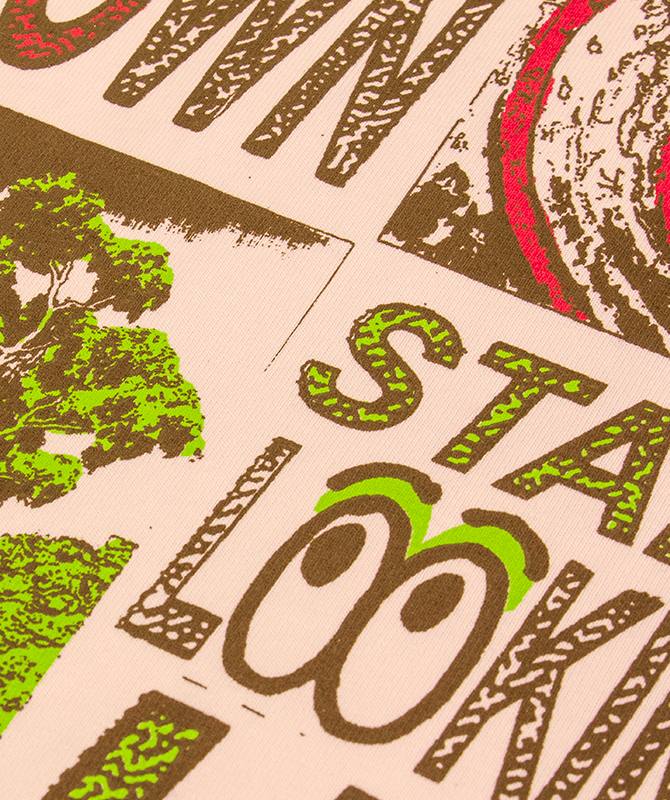 Cosmo Feltham T-shirt being screen-printed at Heavypress