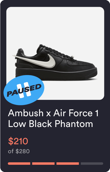 Ambush x Air Force 1 Low Black Phantom