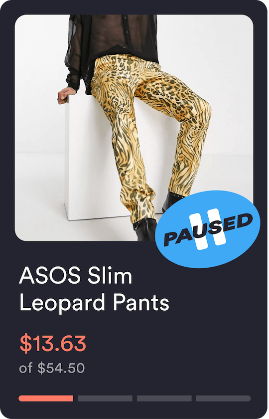Asos leopard pants