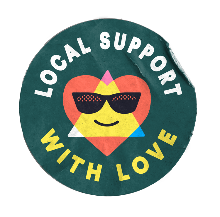 Local Support Sticker