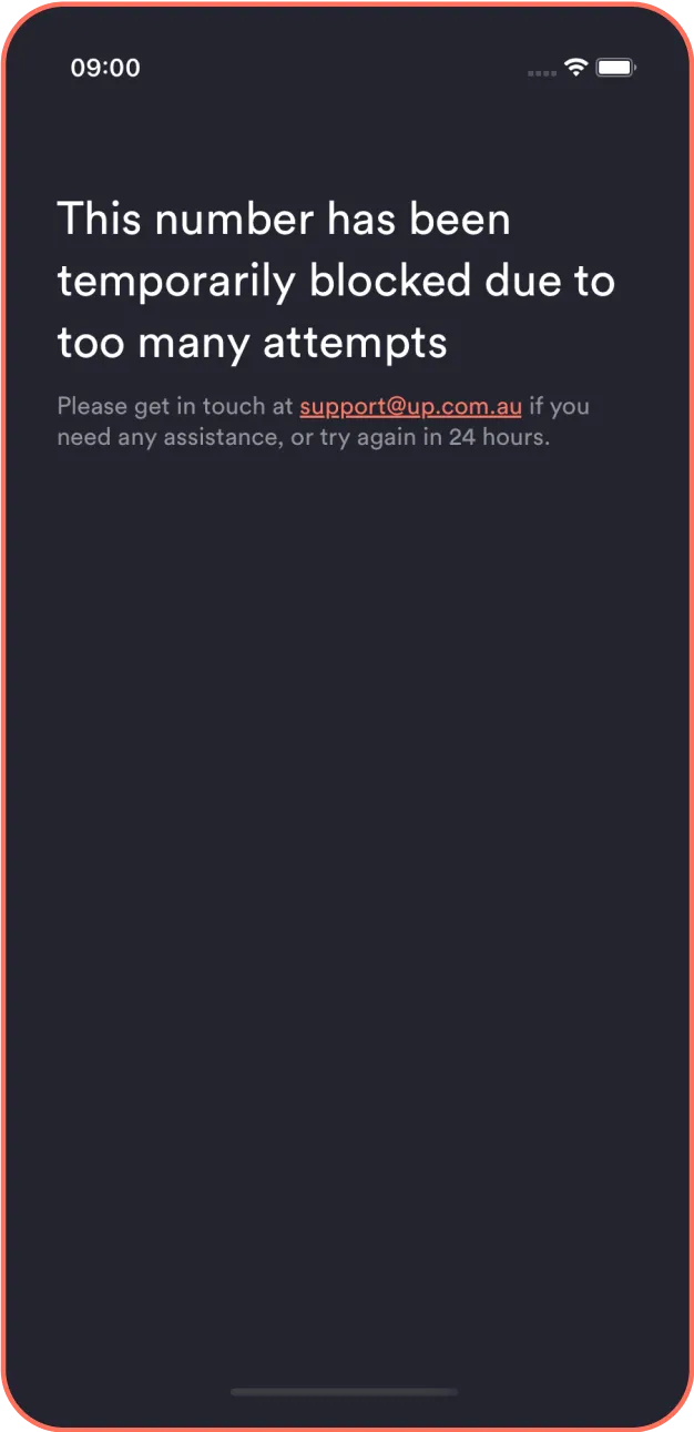 Number Has Been Blocked Due To Too Many Attempts