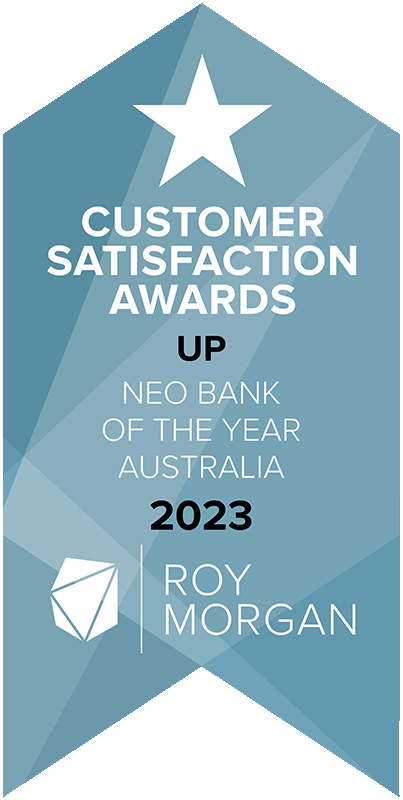 Roy Morgan Customer Satisfaction Awards - Up Neo Bank of The Year Australia 2023